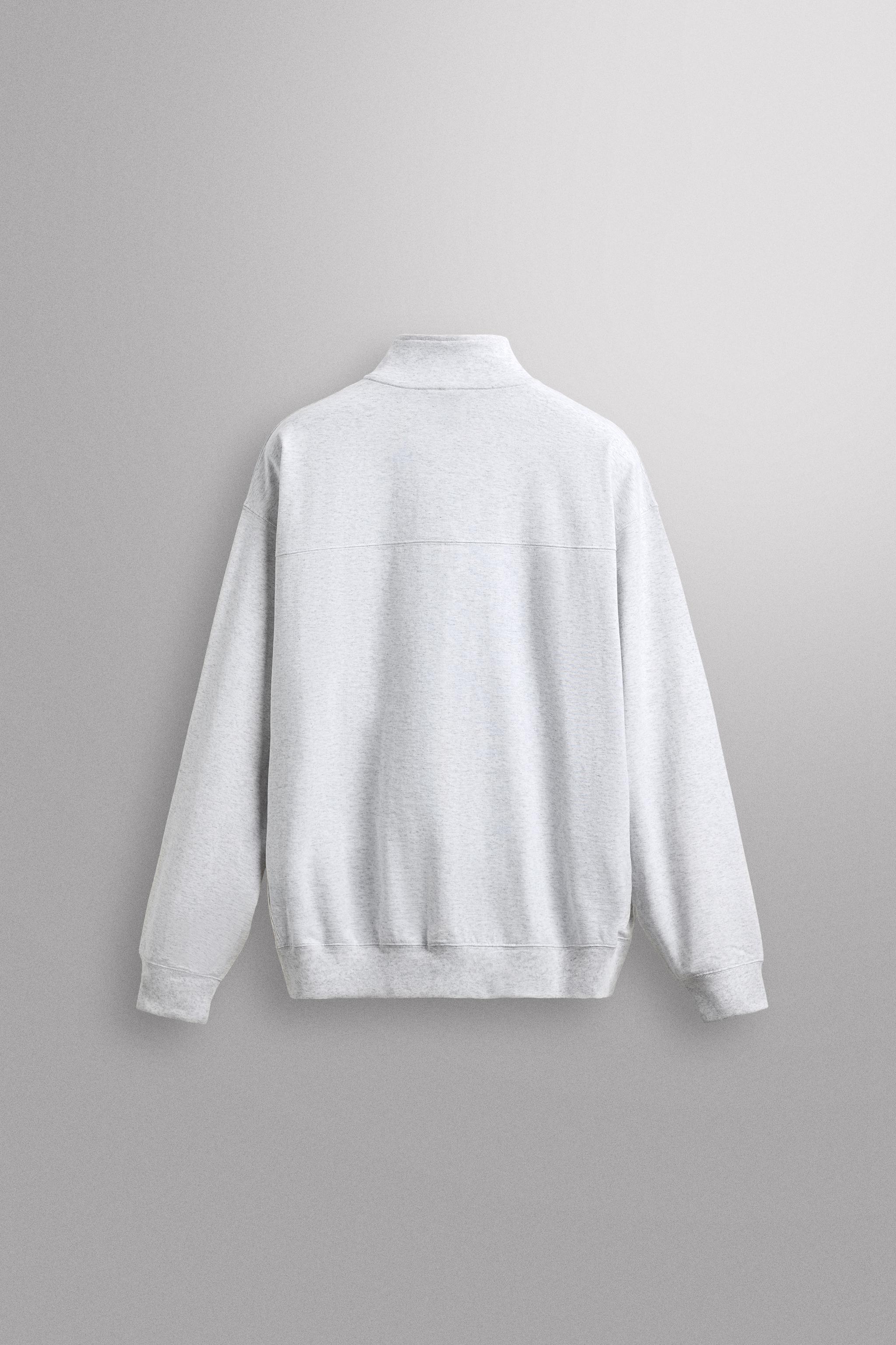 RELAXED FIT ZIP-UP SWEATSHIRT