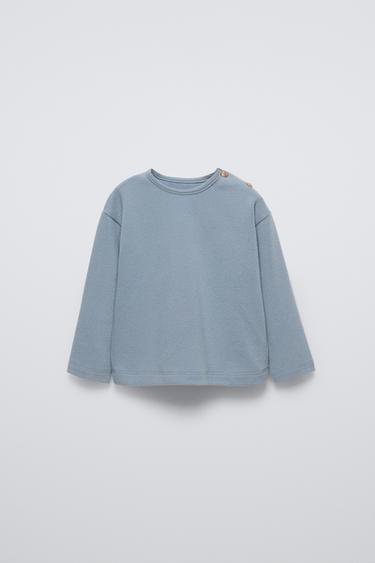 CAMISETA SOFT TOUCH - Azul / Gris de Zara