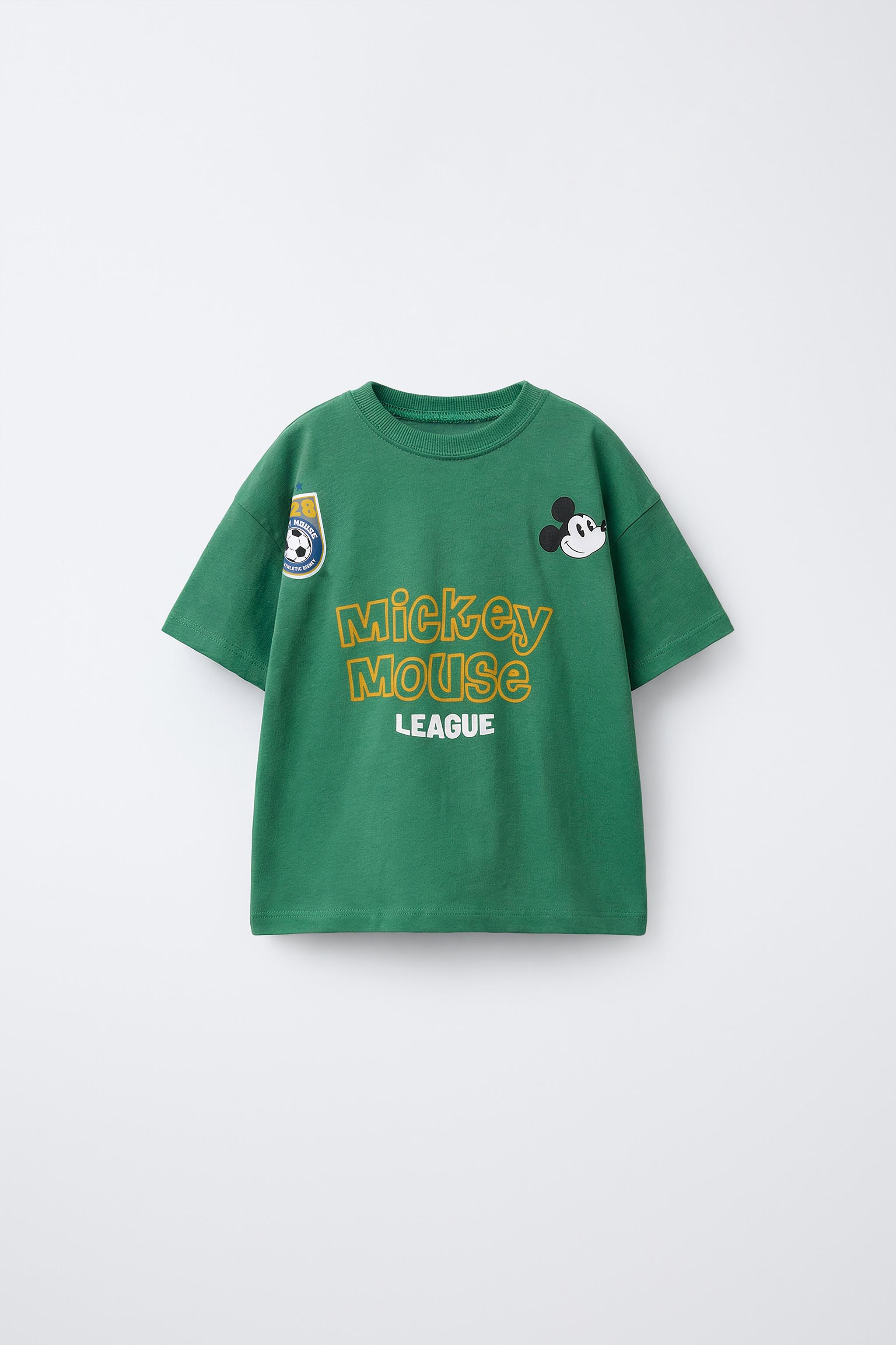 MICKEY MOUSE © DISNEY T-SHIRT - Green | ZARA Singapore