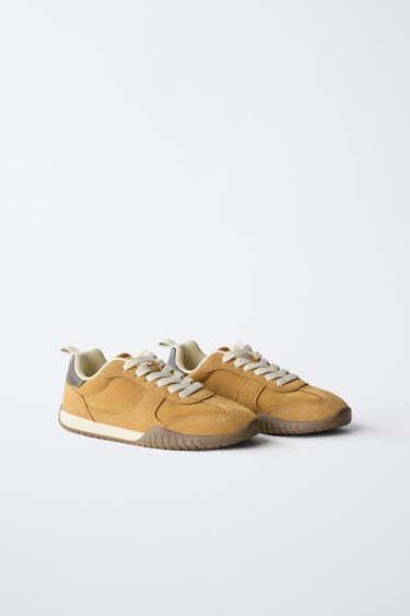 CONTRAST TRAINERS - Mustard by Zara - Image 1