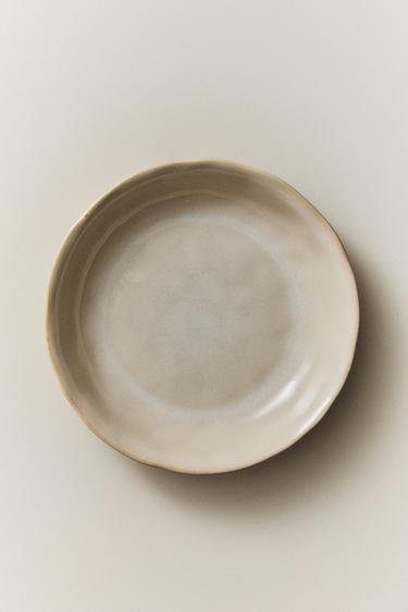 ASSIETTE CREUSE GRÈS BORD IRRÉGULIER - Crème de Zara - Image 4