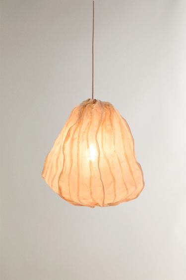 LINEN CEILING LAMP - Beige by Zara - Image 1