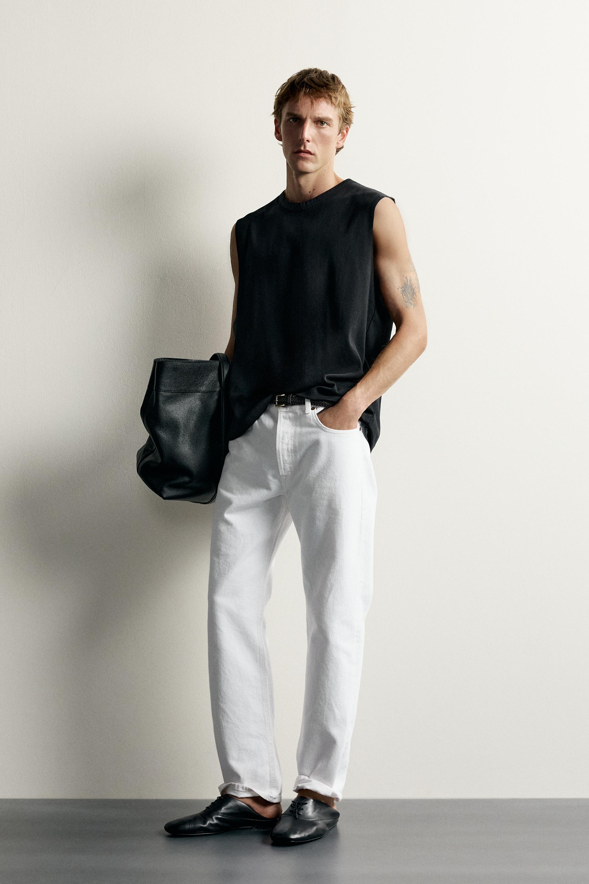 TANK TOP WITH COMBINED NECKLINE