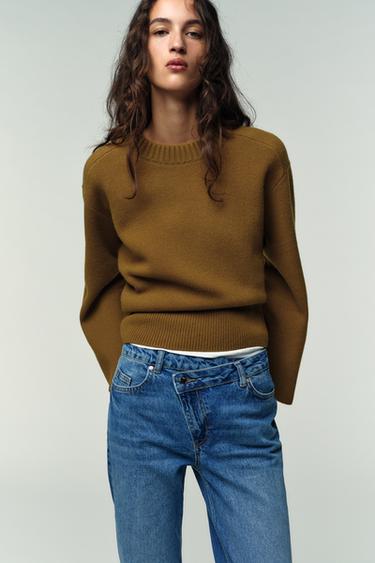 JEAN Z.09 DROIT CROISÉ TAILLE HAUTE COUPE LONGUE - Indigo de Zara - Image 2