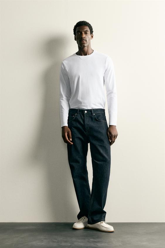 CAMISETA SLIM FIT BÁSICA - Blanco de Zara - Imagen 0