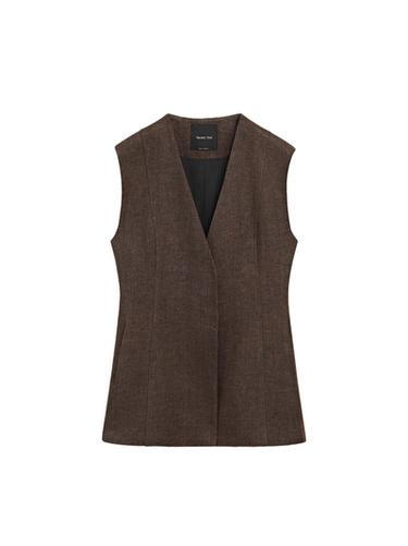 Zara Linen suit waistcoat - Brown