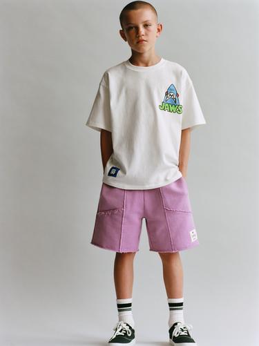 SURF FADED BERMUDA SHORTS - Lilac by Zara