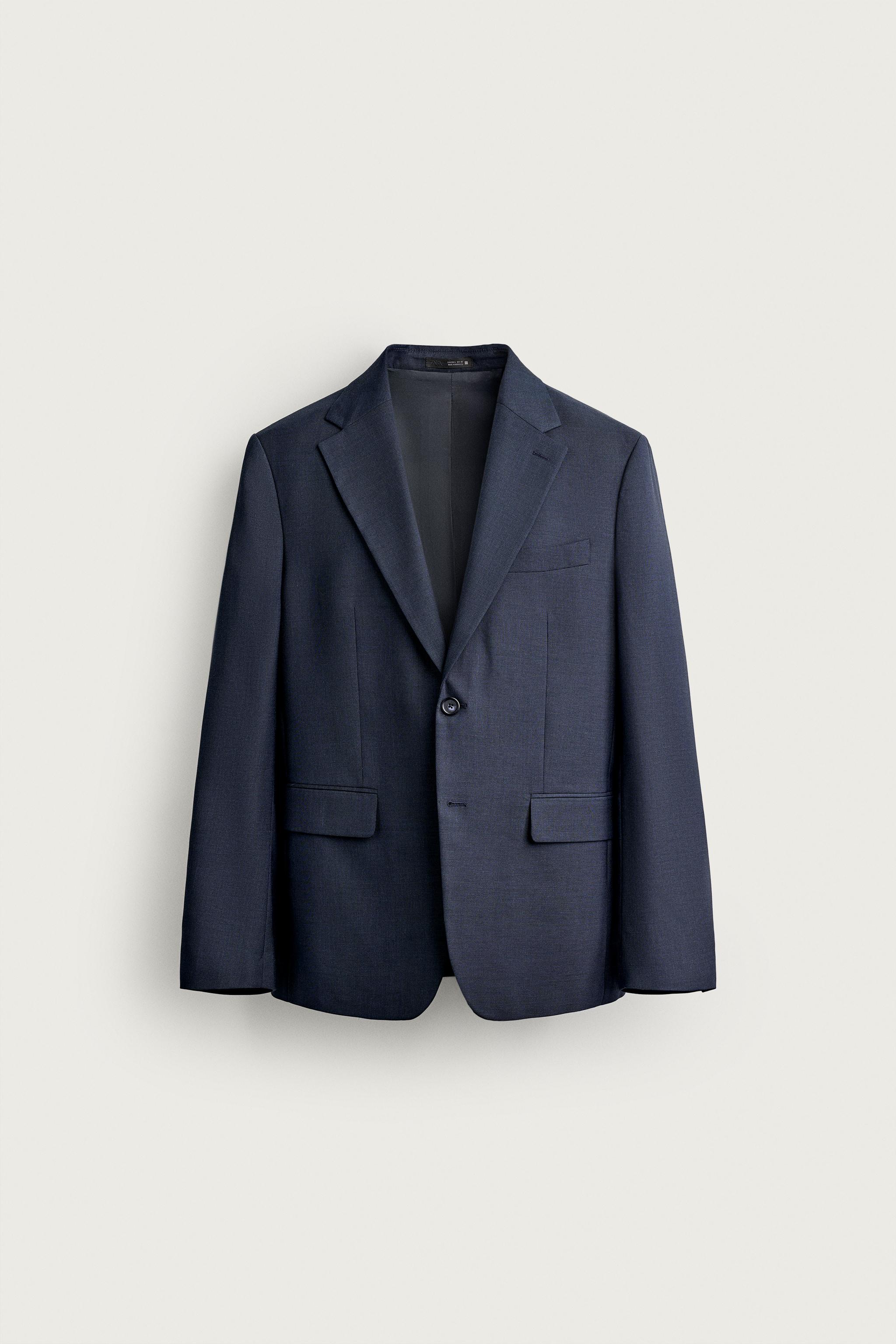 REGULAR FIT PLAID SUIT JACKET