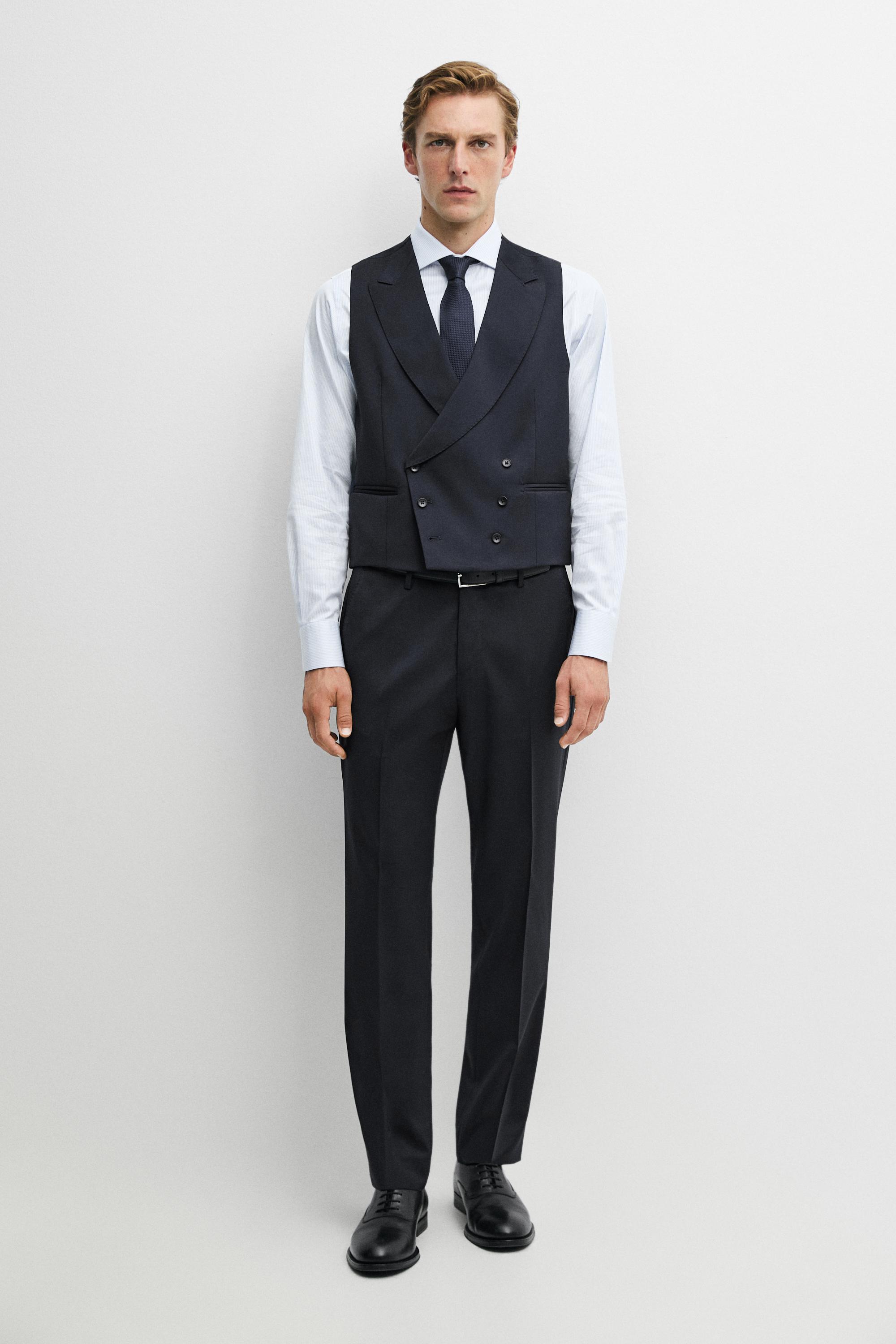 Cool wool suit waistcoat