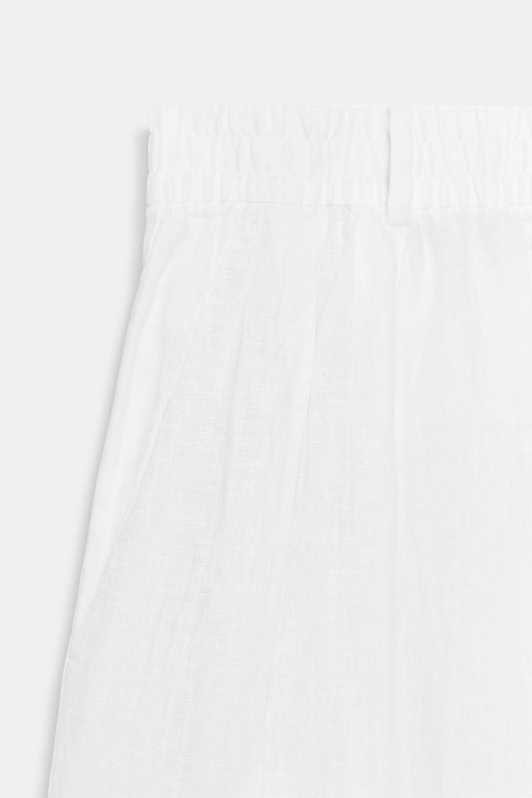 PANTALÓN DE LINO 100% CON PLIEGUES COLECCIÓN ZW 4