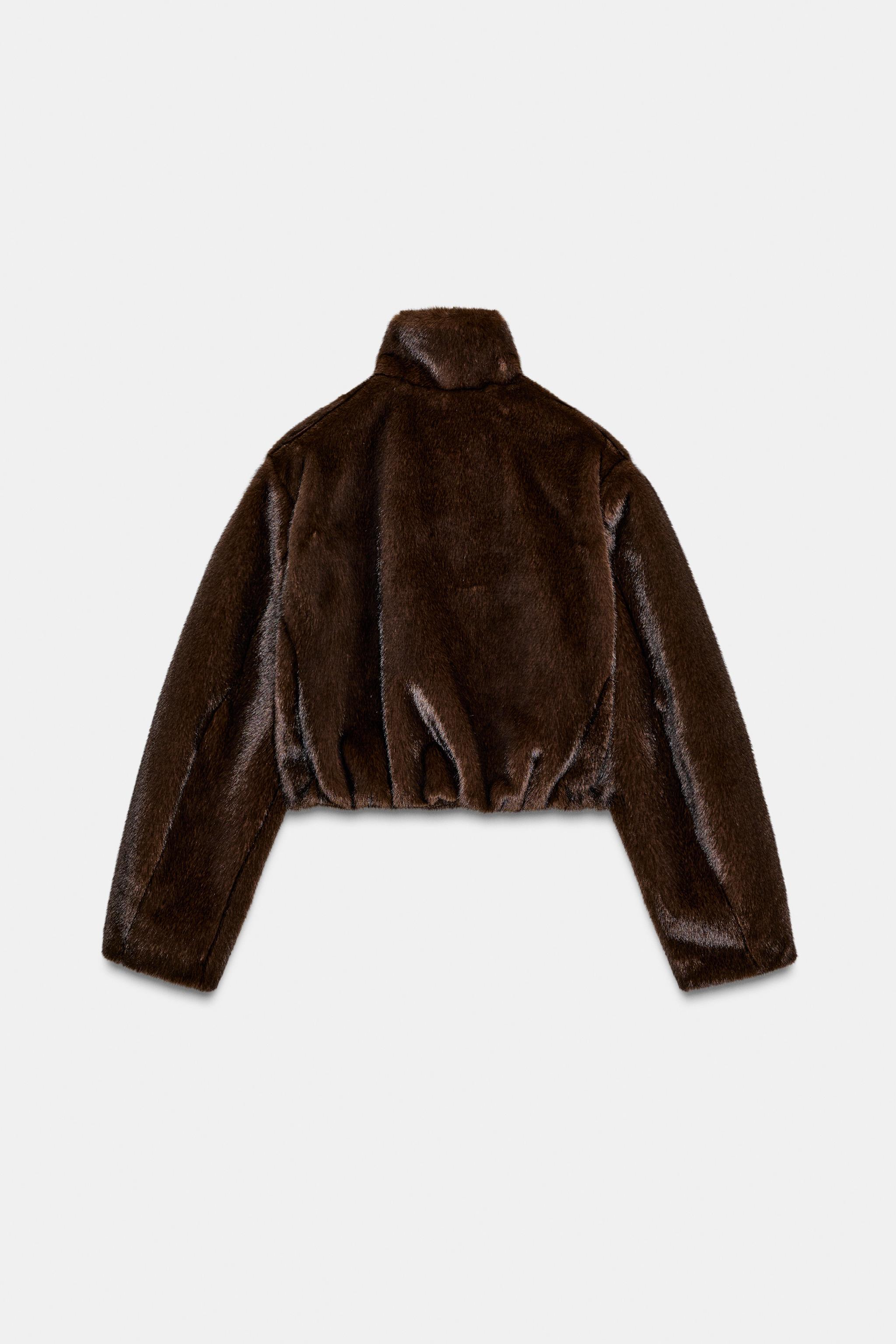 FAUX FUR BOMBER JACKET