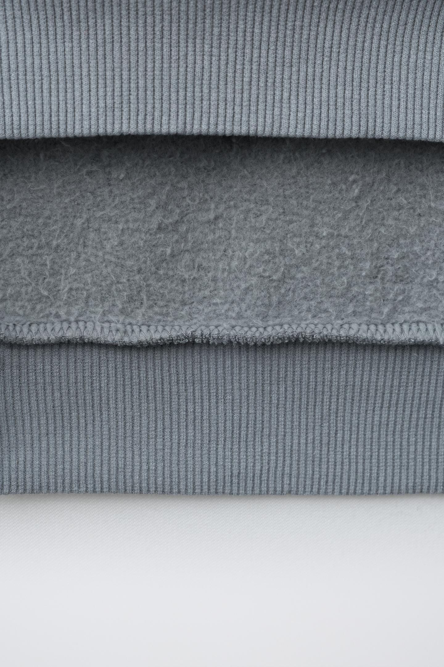 Свитшот Zara Text Print, цвет: Серый — фото 5