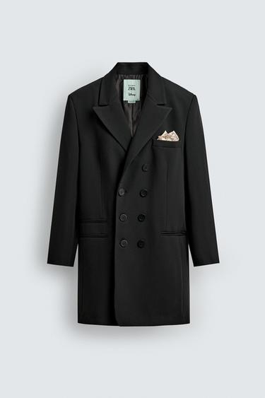 Zara DUGI SAKO NA PREKLOP HARRY LAMBERT FOR ZARA X DISNEY – Crna