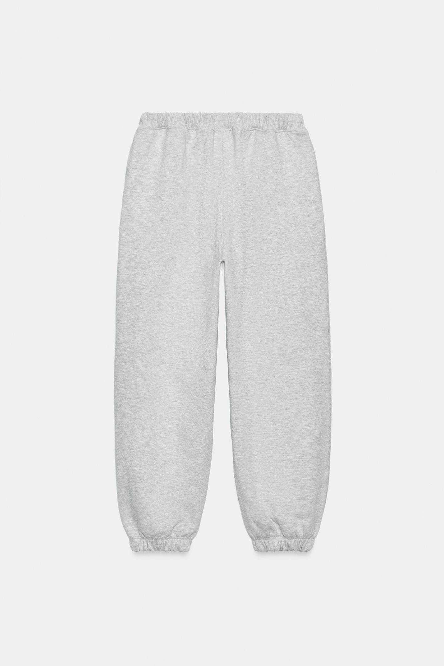Женские брюки Zara New York Sweat Pants, цвет: Серый меланжевый — фото 6