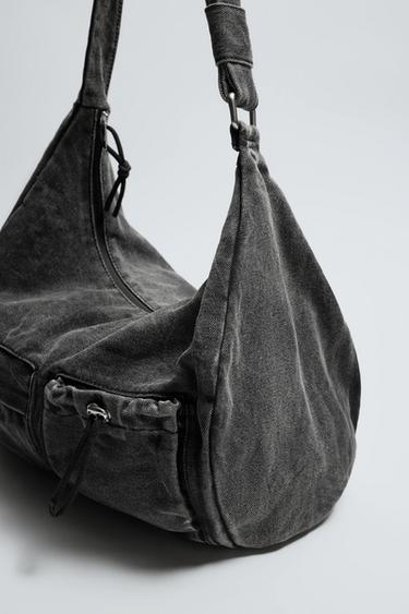 SAC EN DENIM MULTIPOCHES - Noir de Zara - Image 5