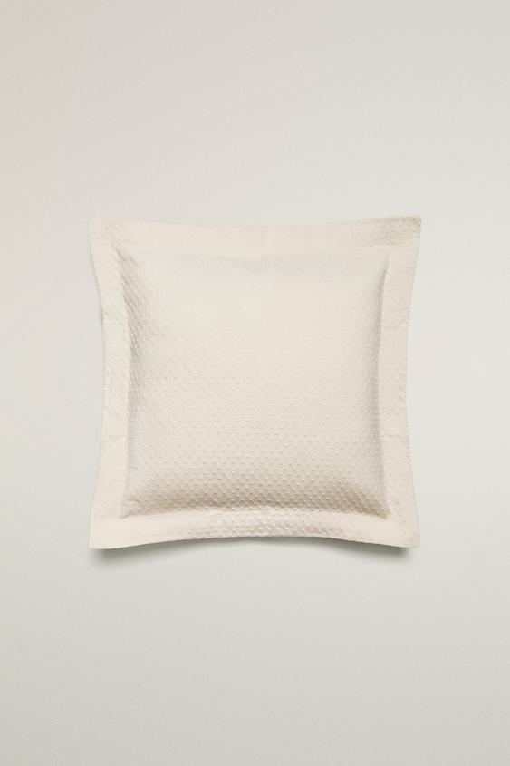 Zara THROW PILLOW COVER WITH POLKA DOT DESIGN - Beige - Image 0
