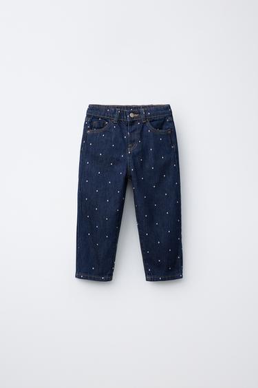 DENIM MON FIT BORDADOS - Azul de Zara - Imagen 0