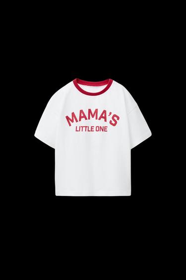 CAMISETA ESTAMPADO TEXTO - Blanco de Zara - Imagen 0