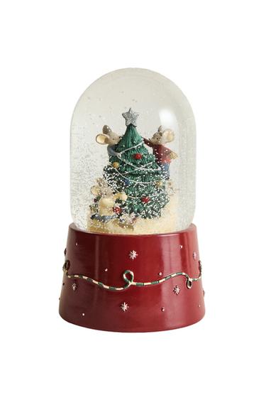 BOLA DE NIEVE MUSICAL CON MOVIMIENTO Y ÁRBOL DE NAVIDAD - Multicolor de Zara
