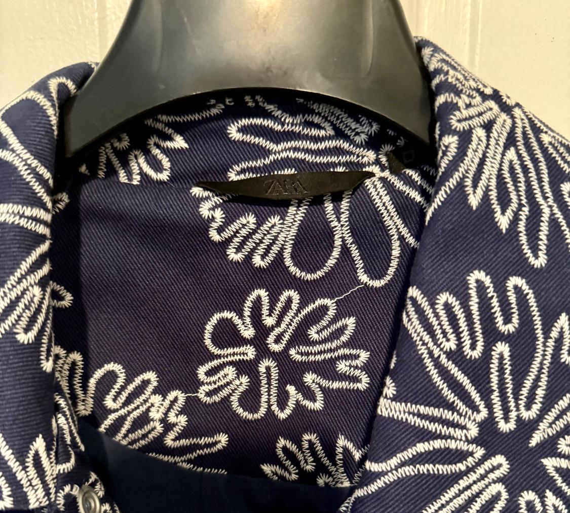 MAN FLORAL EMBROIDERED JACKET - Image 3
