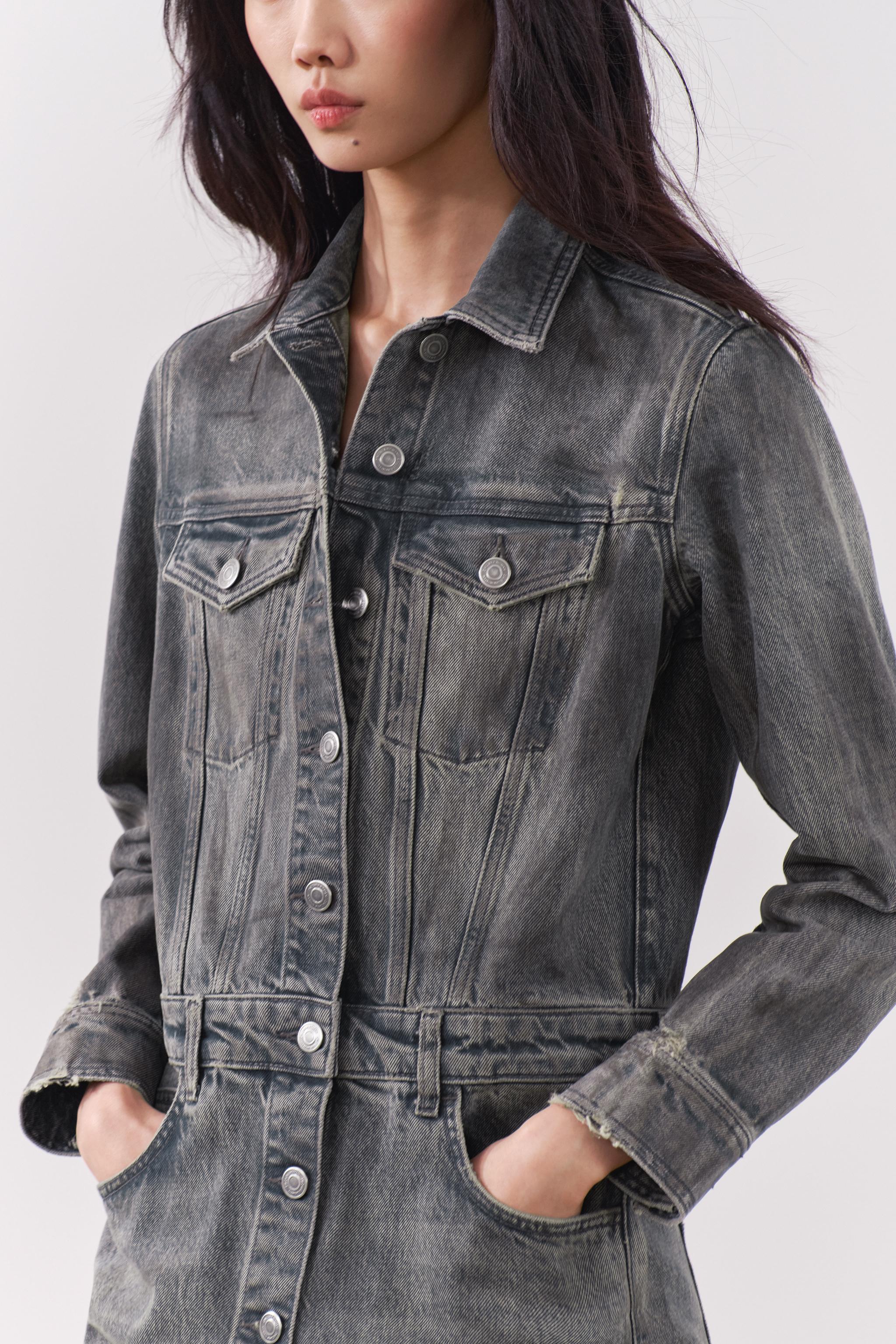 Zara denim shirt hot sale womens