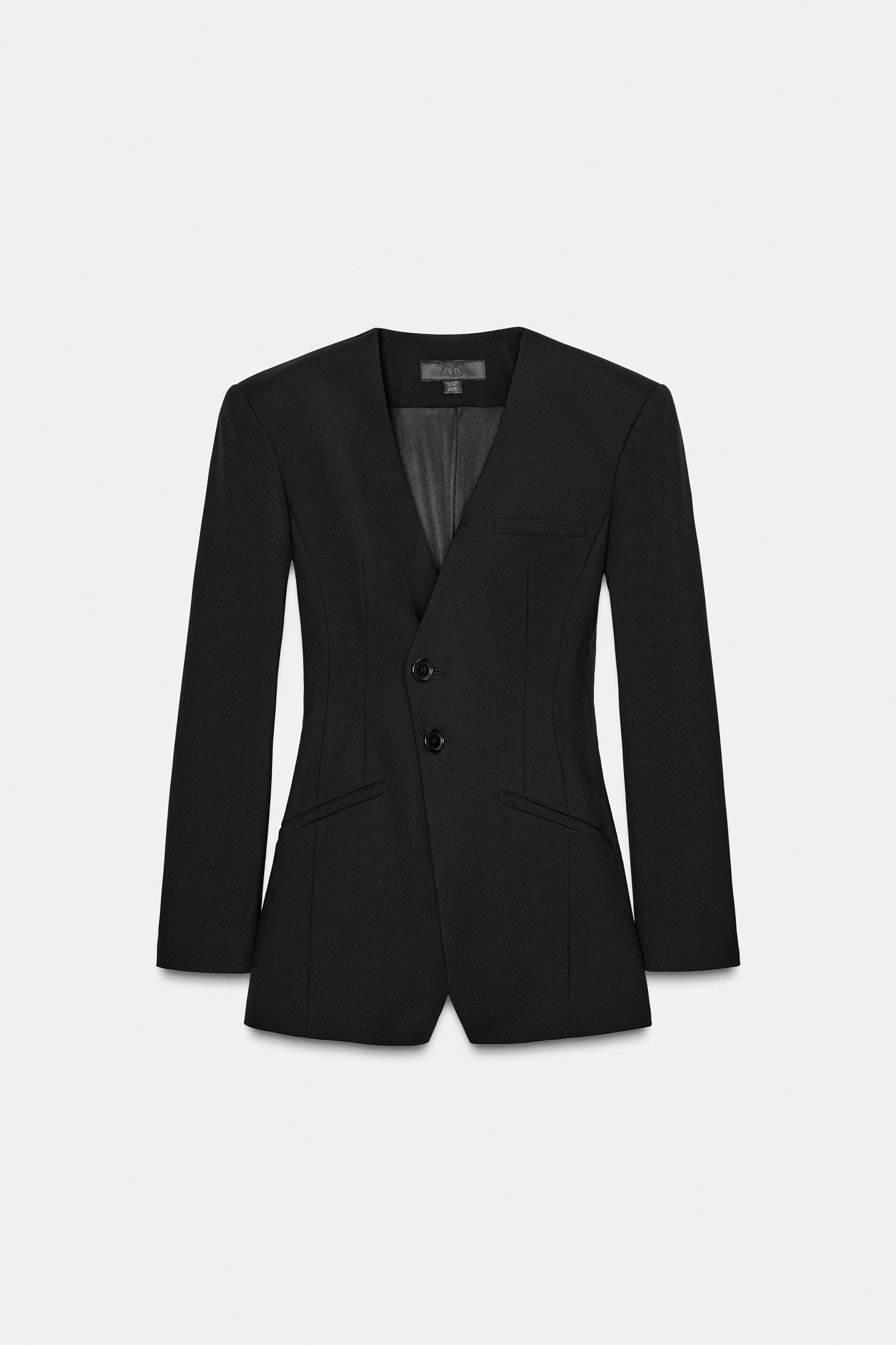 DOUBLE-BREASTED SHORT BLAZER JUMPSUIT