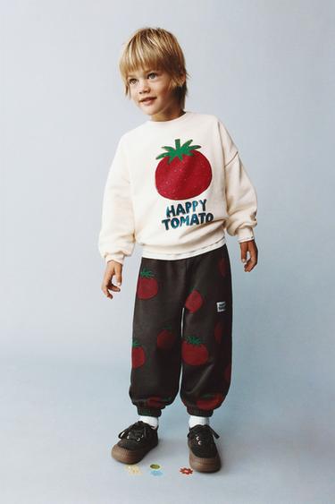 CONJUNT JOGGING DESSUADORA I JOGGER ESTAMPAT - Cru mitjà de Zara