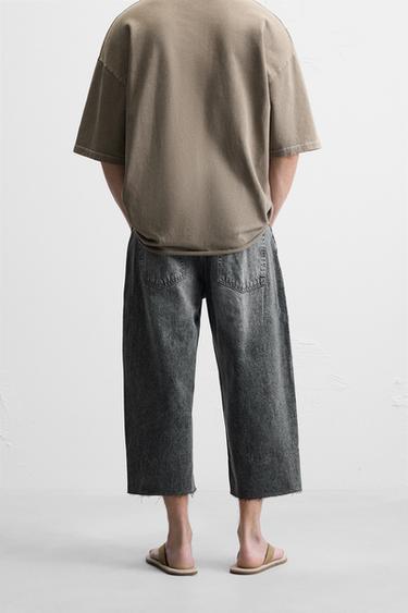 BERMUDA EN DENIM COUPE DÉCONTRACTÉE ET LARGE - Charbon de Zara - Image 2