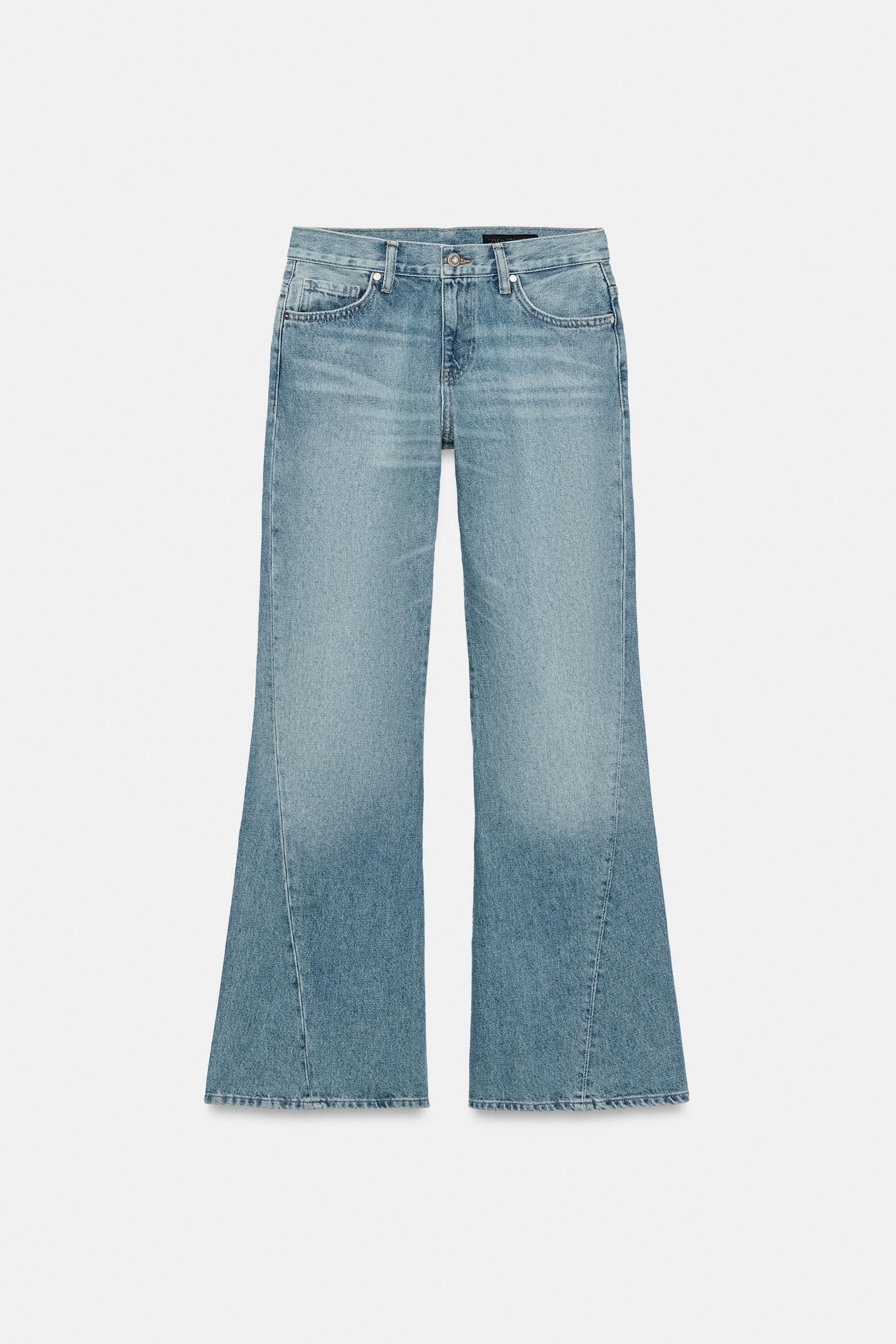 ◆ ジェラ JEANS ZW COLLECTION RELAXED FLARE TIRO BAJO - Azul medio | ZARA Chile