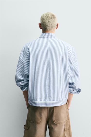 RELAXED FIT STRIPED EMBROIDERED JACKET - striped by Zara - Image 2