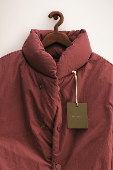 ZARA TIMELESS - PADDED COAT - Burgundy by Zara - Image 2