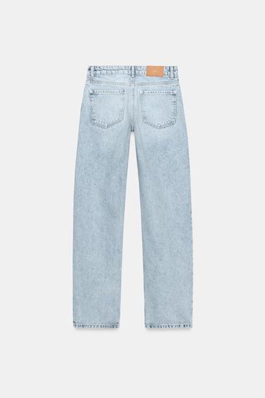 Z1975 LOW-RISE JEANS - Light blue by Zara - Image 9