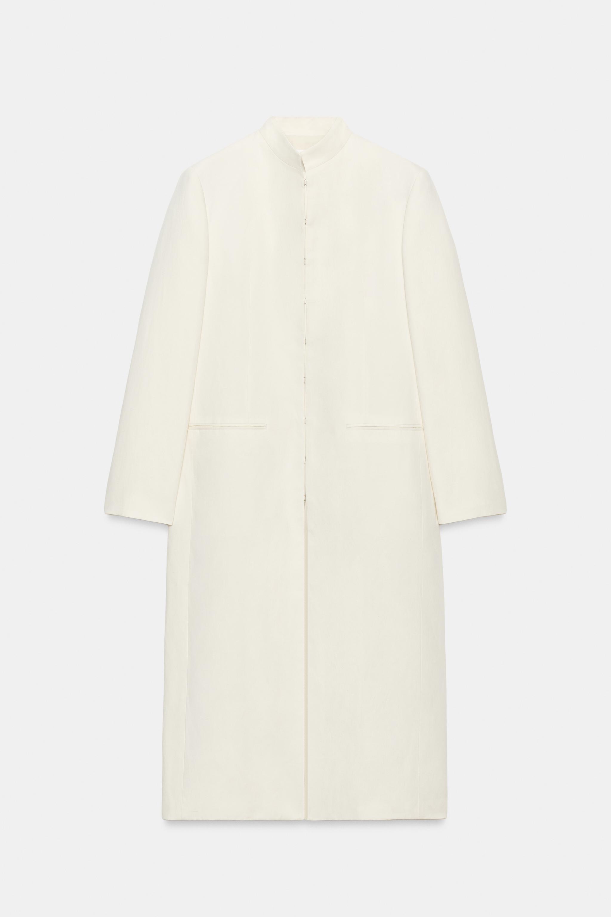 LINEN BLEND FROCK COAT ZW COLLECTION