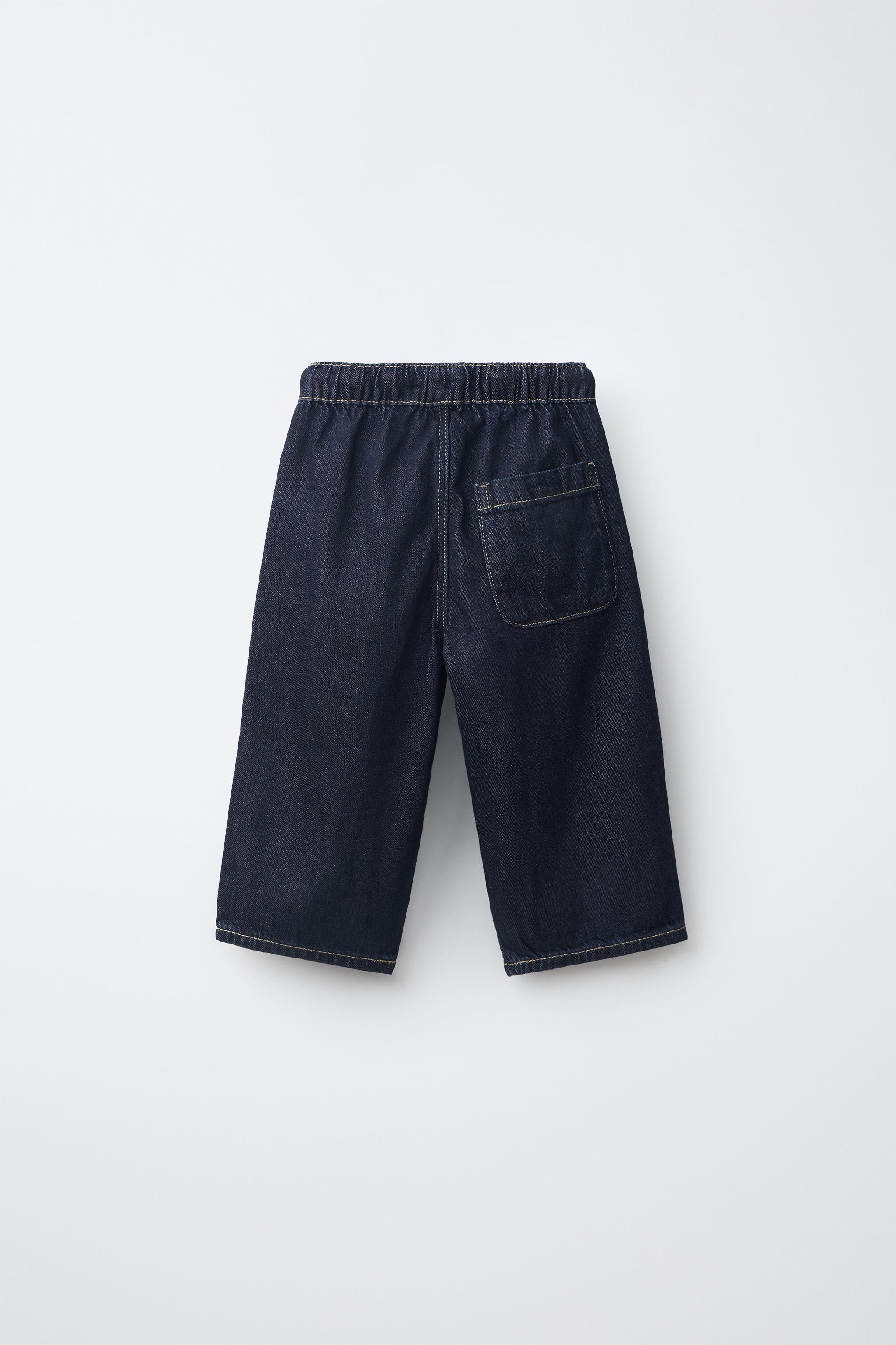 TIE-WAIST LOOSE JEANS