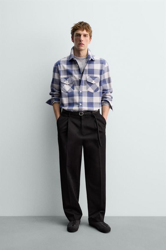 PLAID FLANNEL SHIRT AARON LEVINE X ZARA