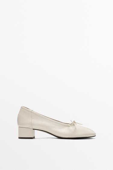 Zara High-heel ballerinas - White - Image 0