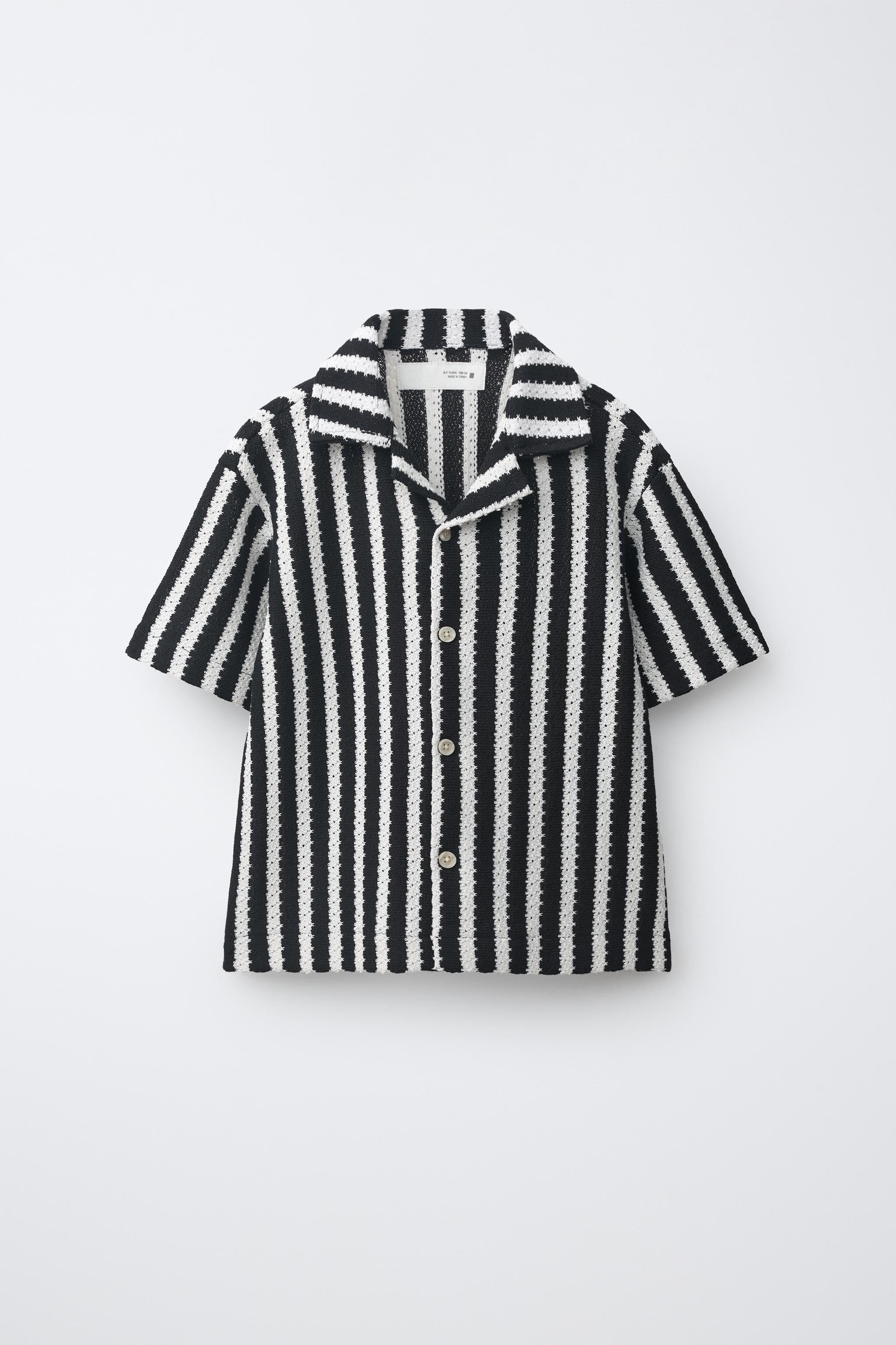 STRIPED KNIT SHIRT