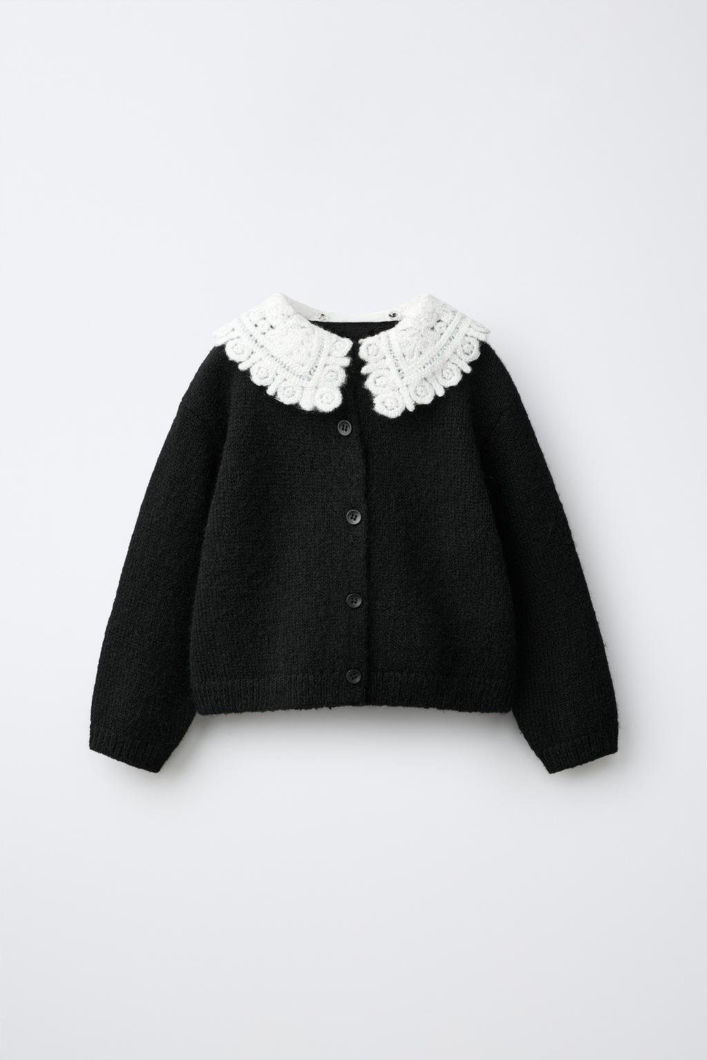 CARDIGAN WITH DETACHABLE COLLAR