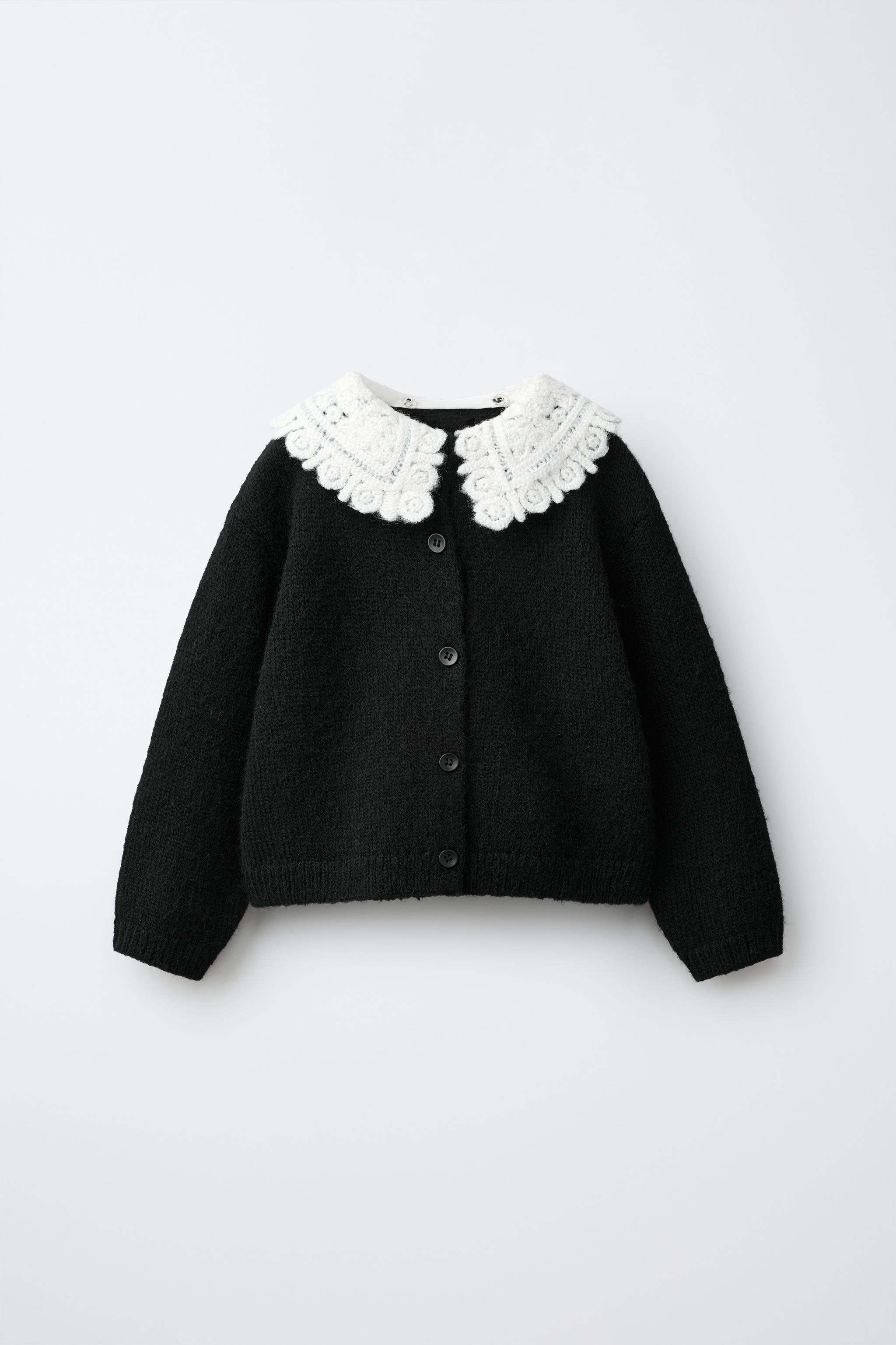 GILET EN MAILLE À COL DÉTACHABLE