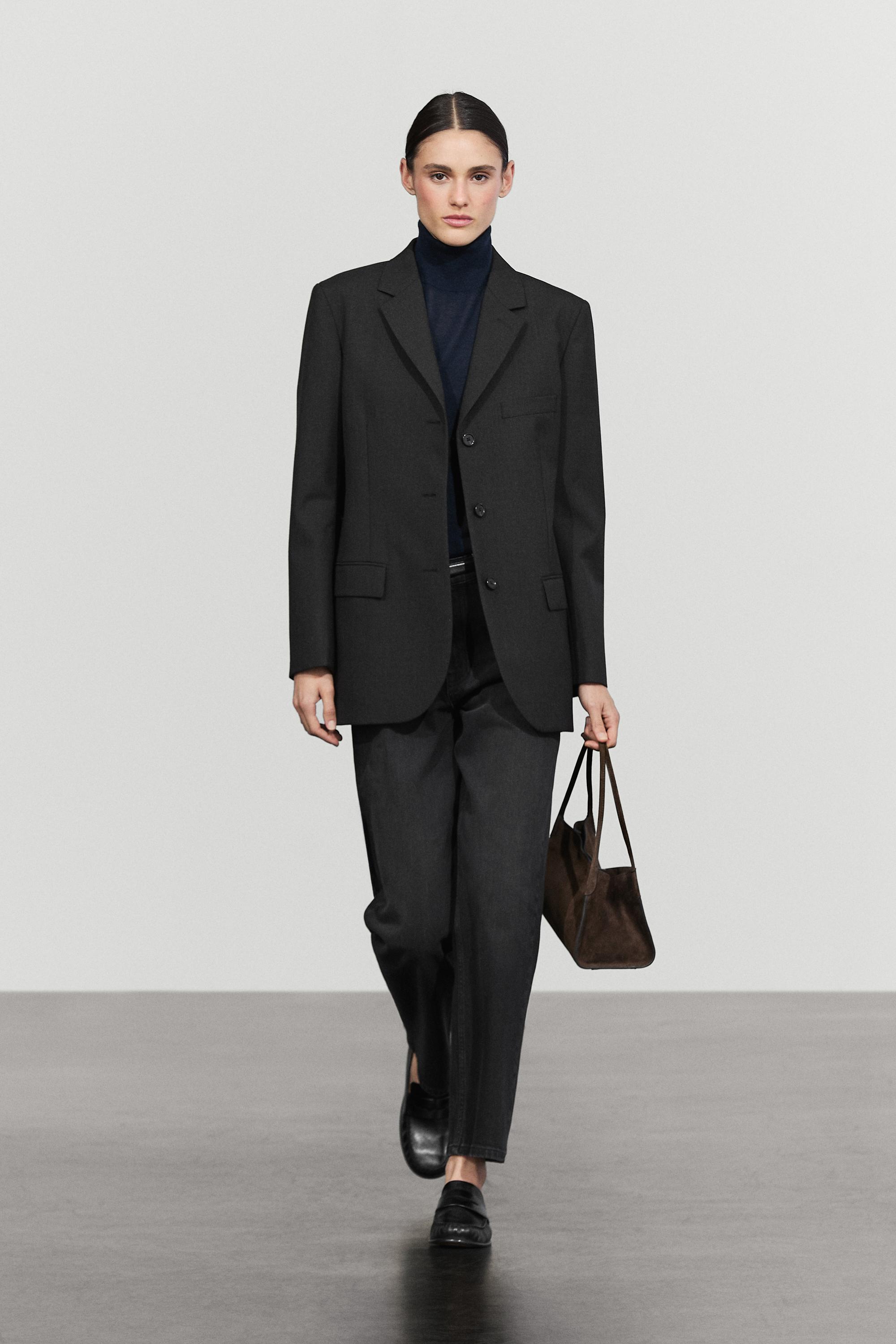 Blazer trois boutons en laine
