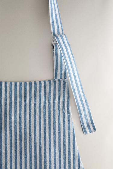 TABLIER COTON RAYURES - Bleu de Zara - Image 2