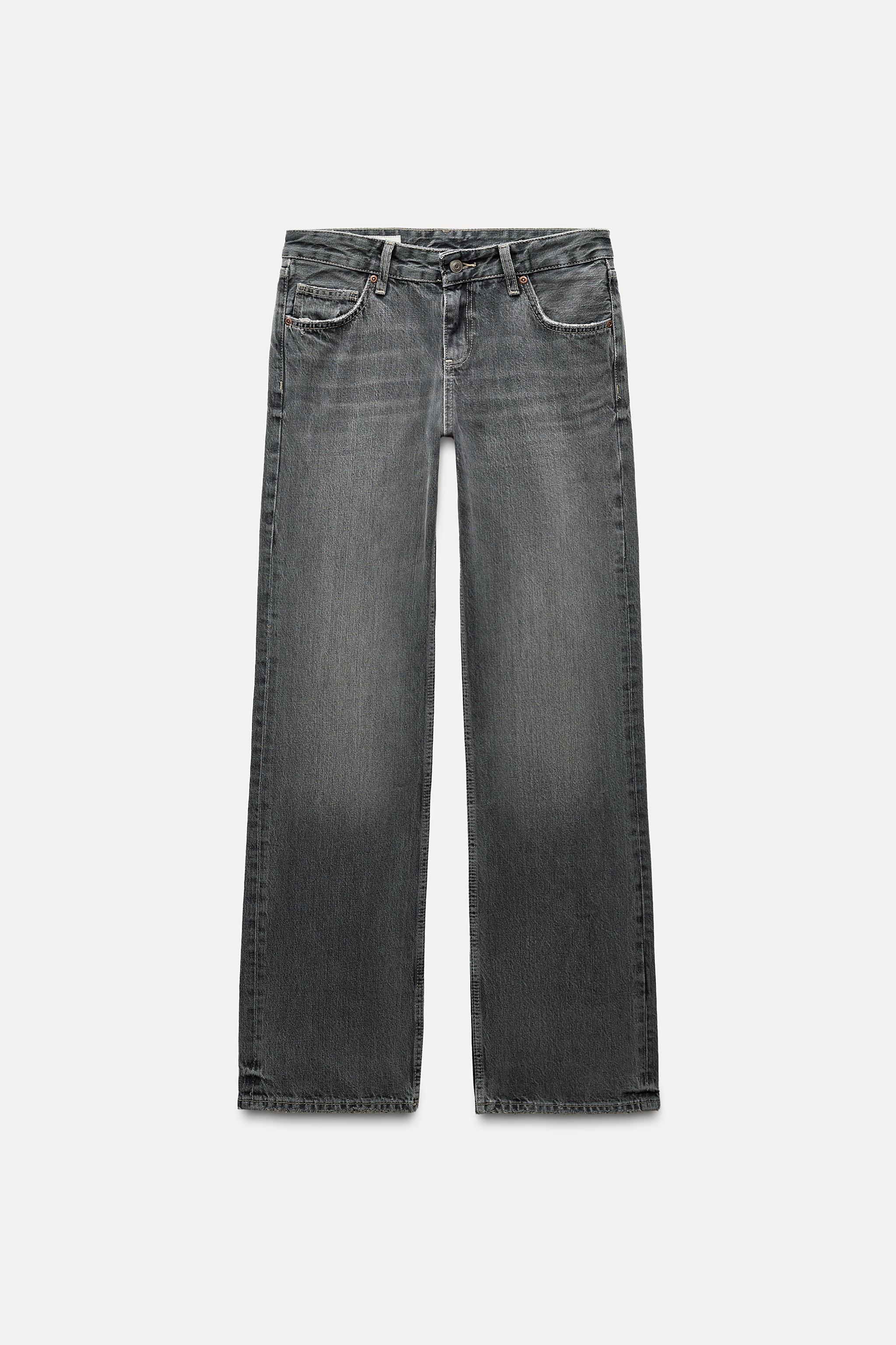 TRF WIDE-LEG LOW-RISE JEANS - Light blue | ZARA Australia