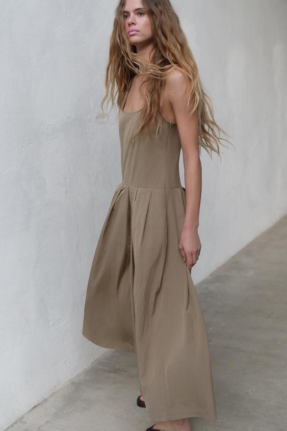 NYLON PLEATED JUMPSUIT from Zara - $79.90