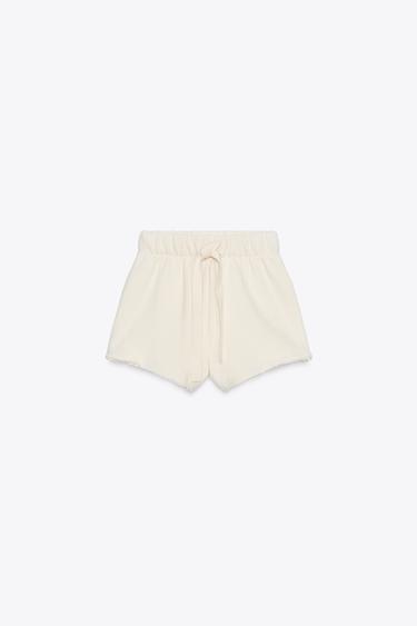 RUSTIC SHORTS WITH DRAWSTRING - Ecru by Zara - Image 4