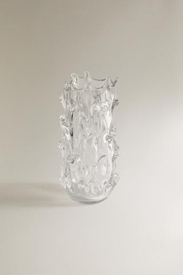 VASO DECORATIVO IRREGOLARE GRANDE - Trasparente di Zara