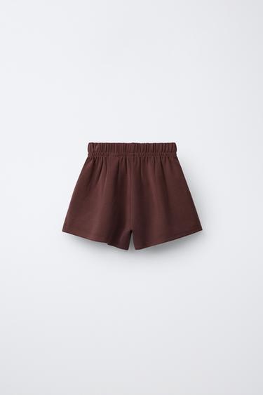 BERMUDA SHORTS WITH CONTRAST SIDE STRIPES - Burgundy by Zara - Image 1