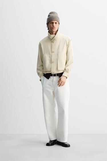 CAZADORA TÉCNICA BOLSILLOS - Beige de Zara - Imagen 0