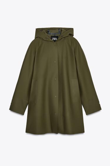 PARKA AUS BESCHICHTETEM STOFF, ZW COLLECTION - Grün von Zara - Bild 0