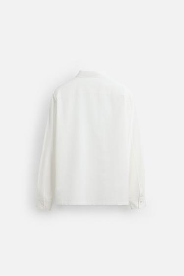 SURCHEMISE LYOCELL - COTON - Blanc de Zara - Image 8