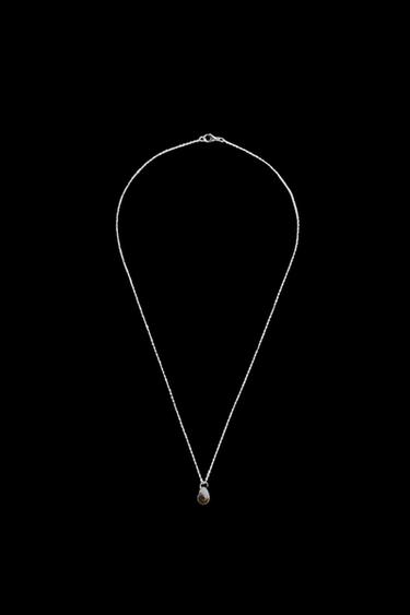 COLLAR COLGANTE PIEDRA - Plata de Zara - Imagen 0